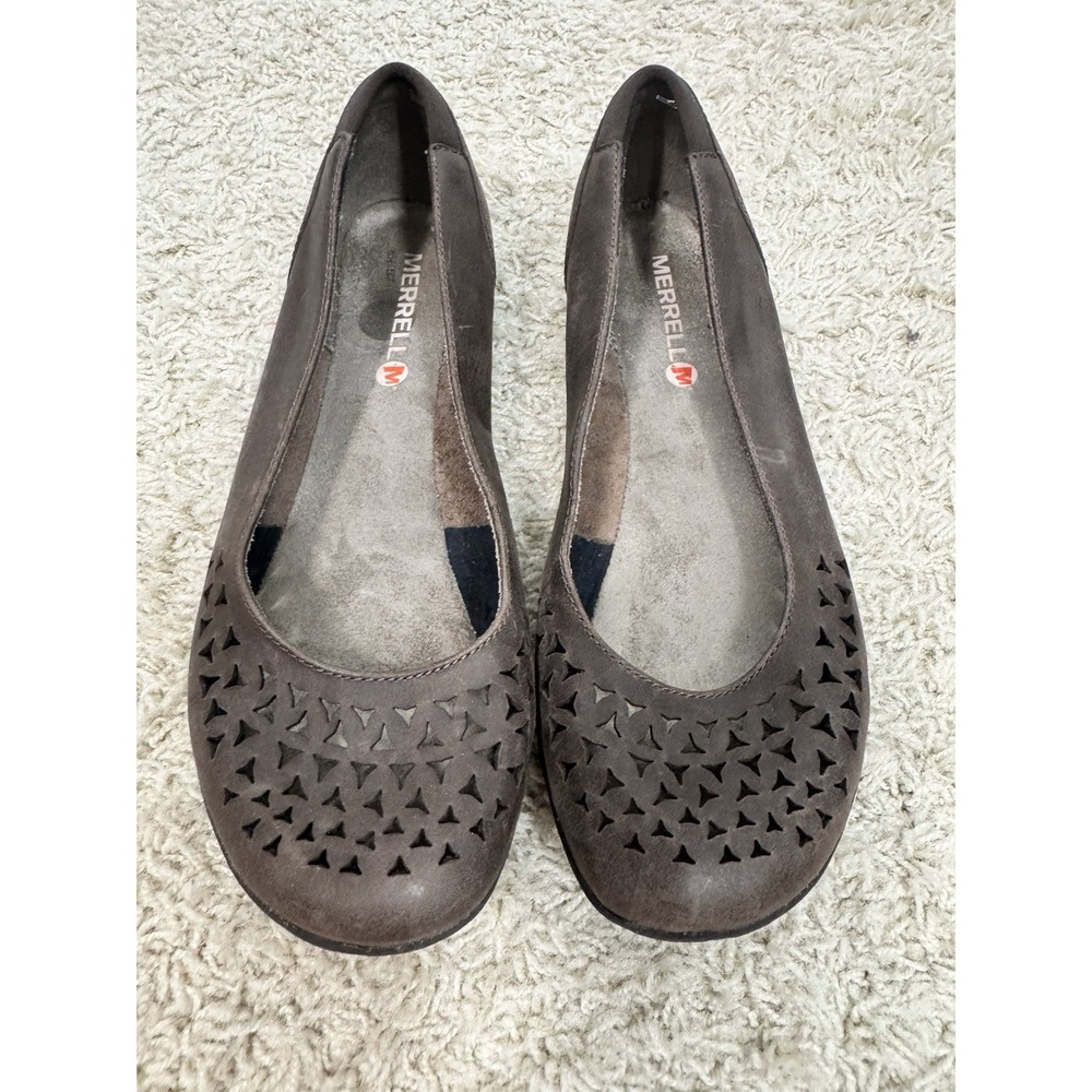 Merrell Women's Mimix Joy Slip On Flats Brown Coffee Size 7.5 Granola Girl Boho